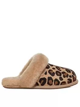 UGG Ugg Scuffette II Spotty Slippers, Natural, Size 6, Women