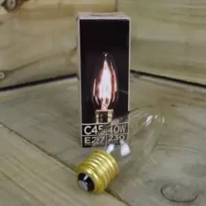 Premier Retro Edison Style Filament Light-bulb With Screw Fitting, 40W C45 Style