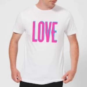 Love Glitch T-Shirt - White - 3XL