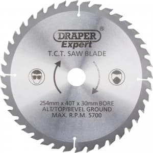 Draper Expert Circular Saw Blade 254mm 40T 30mm