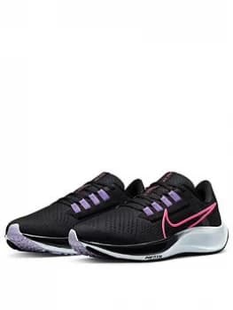 Nike Air Zoom Pegasus 38 - Black/Pink, Size 4, Women