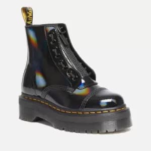 Dr. Martens Womens Sinclair Rainbow Patent Leather Boots - UK 4