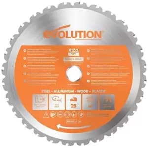 Evolution - R185TCT-20MS 185mm x 20mm 20T Multi-Material Saw Blade - n/a