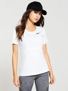 Nike Training Mesh Top White Size L Women