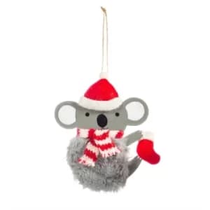 Festive Koala Hanging Decoration