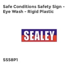 Safe Conditions Safety Sign - Eye Wash - Rigid Plastic