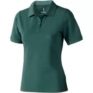 Elevate Calgary Short Sleeve Ladies Polo (M) (Forest Green)