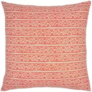Nomi Monoprint Cushion Coral