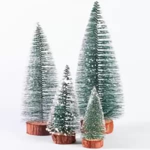 Miniature Christmas Tree Ornaments - Set of 4 M&W