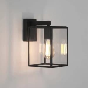 Outdoor Wall Light Textured Black IP23, E27