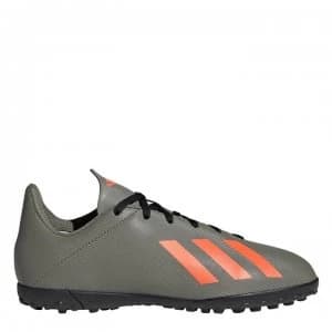 adidas X 19.4 Childrens Asto Turf Trainers - Leg Green/Orange