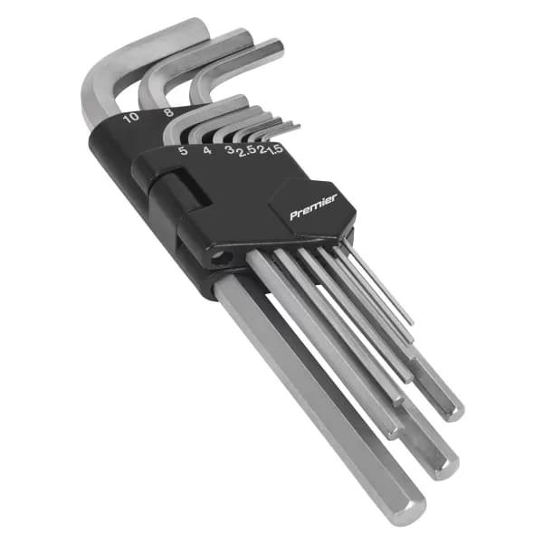 Genuine SEALEY AK7136 Hex Key Set 9pc Long Metric