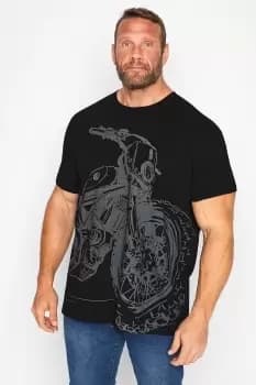 Motorbike Print T-Shirt