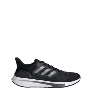adidas EQ21 Run Shoes Mens - Core Black / Iron Metallic / C