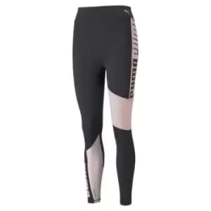 Puma Logo High Waisted Performance Tights Womens - Black