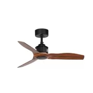 Just Black, Wood Ceiling Fan 81cm Smart - Remote Included