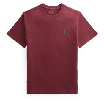 Polo Ralph Lauren Junior Boys Short Sleeve Logo T Shirt - Vintage Port