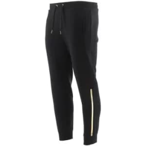 Armani Exchange Black Gold Logo Jogging Pant