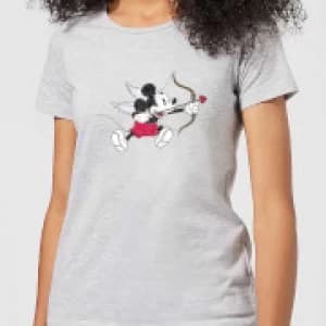 Disney Mickey Cupid Pocket Womens T-Shirt - Grey - 3XL