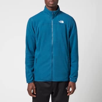 The North Face Mens 100 Glacier Fz Fleece - Monterey Blue - XXL