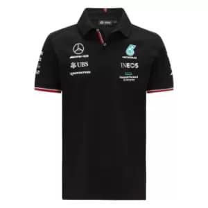 2021 Mercedes Team Polo Shirt (Black)
