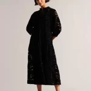 Ted Baker Womens Nnoraa Dress - Black - UK 10