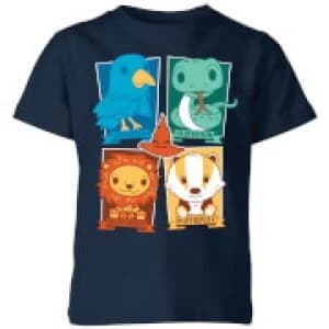 Harry Potter Kids Hogwarts Houses Kids T-Shirt - Navy - 11-12 Years