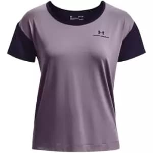 Under Armour Rush Novelty Short Sleeve T-Shirt Womens - Purple