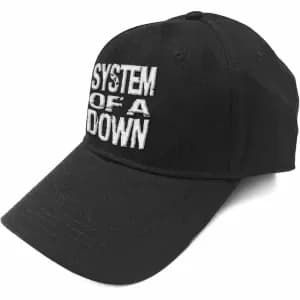 System Of A Down - Stacked Logo Unisex Baseball Cap - Black