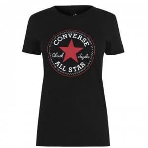 Converse Chest Logo T Shirt - Black