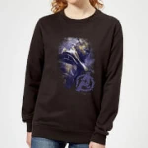 Avengers Endgame Thanos Brushed Womens Sweatshirt - Black