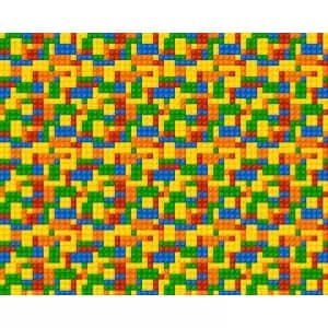 Toy Bricks Multi Wall Mural - 3.5m x 2.8m