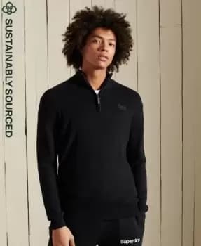 Superdry Organic Cotton Vintage Embroidered Henley Jumper