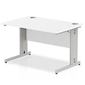 Impulse Cable Managed 1200 Rectangle Desk White