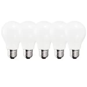 9 Watts A60 E27 LED Bulb Opal Cool White Dimmable, Pack of 5