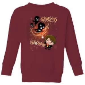 Harry Potter Kids Expecto Patronum Kids Sweatshirt - Burgundy - 11-12 Years - Burgundy