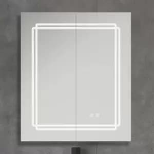 NxtGen Maine Double Single LED Illuminated Bathroom Mirror Cabinet Tri-Colour CCT