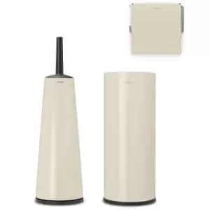 Brabantia Renew Toilet Accessory Set Of 3 Soft Beige