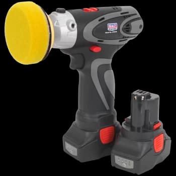 Sealey CP6005 14.4v Cordless Polisher and Sander 75mm 2 x 2ah Li-ion Charger Bag