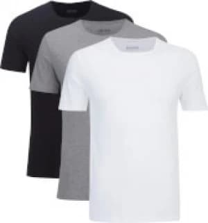 Hugo Boss 3 Pack Core T-Shirts Black/White/Grey Size M Men