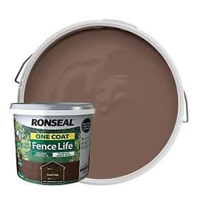 Ronseal One Coat Fence Life Matt Shed & Fence Treatment - Dark Oak 9L