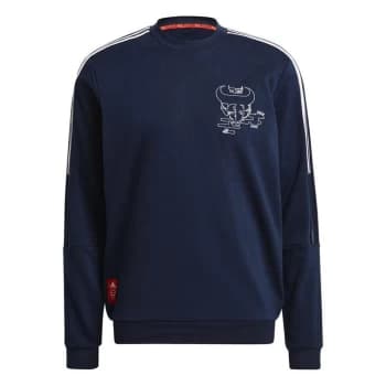 adidas Arsenal Chinese New Year Crew Neck Sweatshirt Mens - Blue