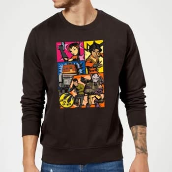 Star Wars Rebels Comic Strip Sweatshirt - Black - XXL