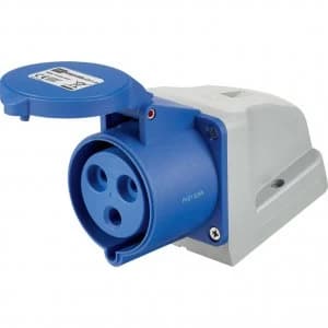 Industrial Connector, Angled Socket - 250V