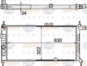 x1 Behr Heat Exchanger 8MK376715-751 Genuine replacement part for Car Made in CN