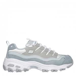 Skechers Lifestyle DLite Sure Thing Trainers - Light Blue
