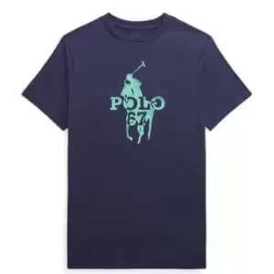 Polo Ralph Lauren Large Print T Shirt - Blue