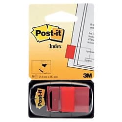 Post it Index Medium Tabs Red