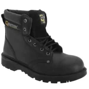 Grafters Mens Apprentice 6 Eye Safety Toe Cap Boots (10 UK) (Black)