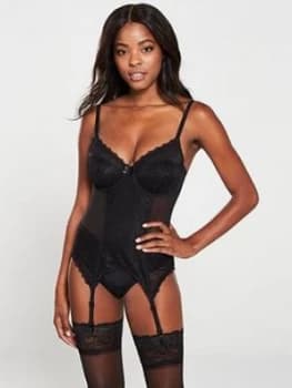 Pour Moi Remix Underwired Basque - Black